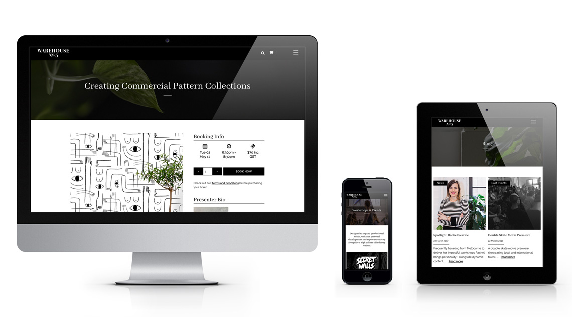 Warehouse No.5 responsive website design